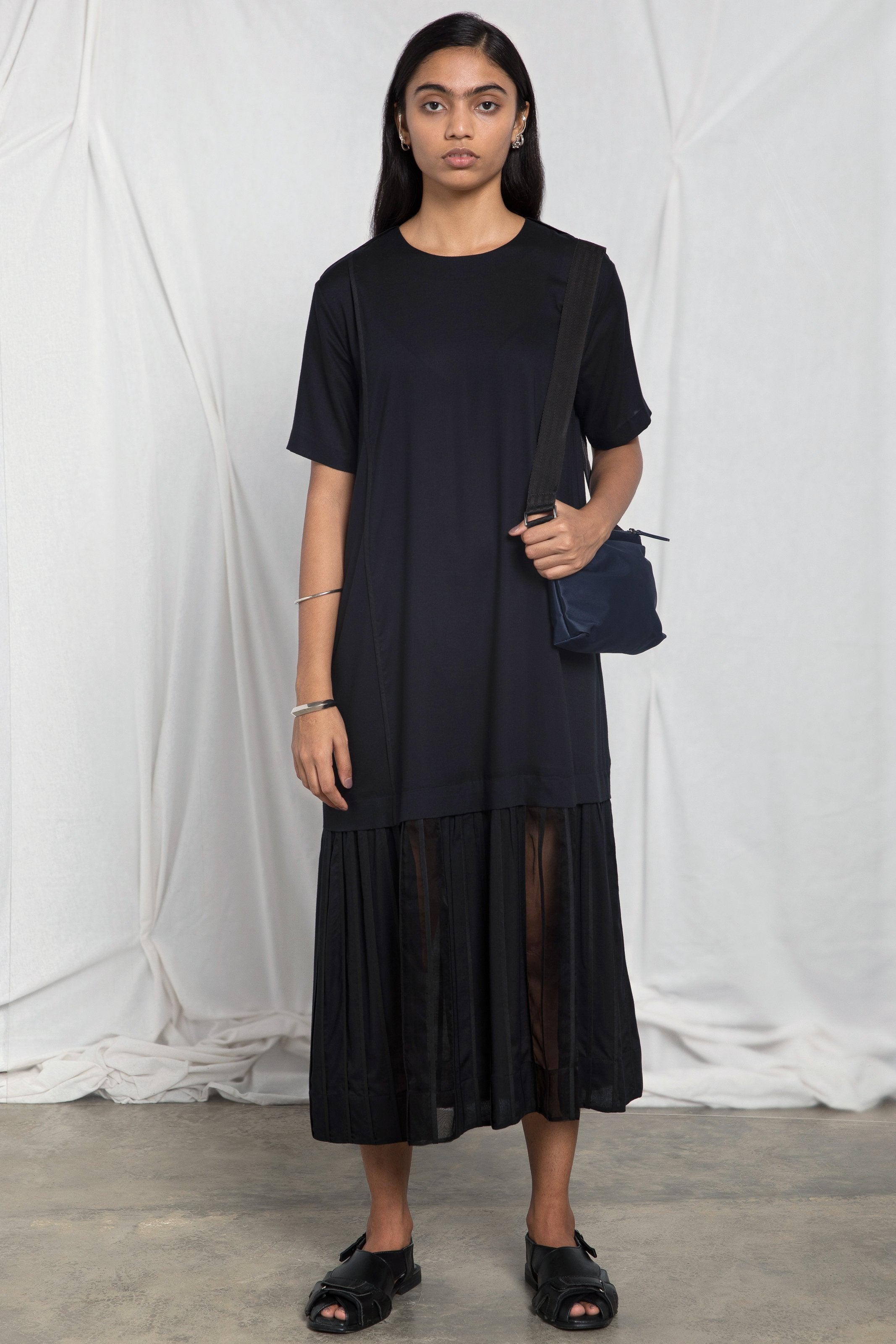 Dress with organza pleated bottom Bodice Studio International Dress with organza pleated bottom Bodice Studio International