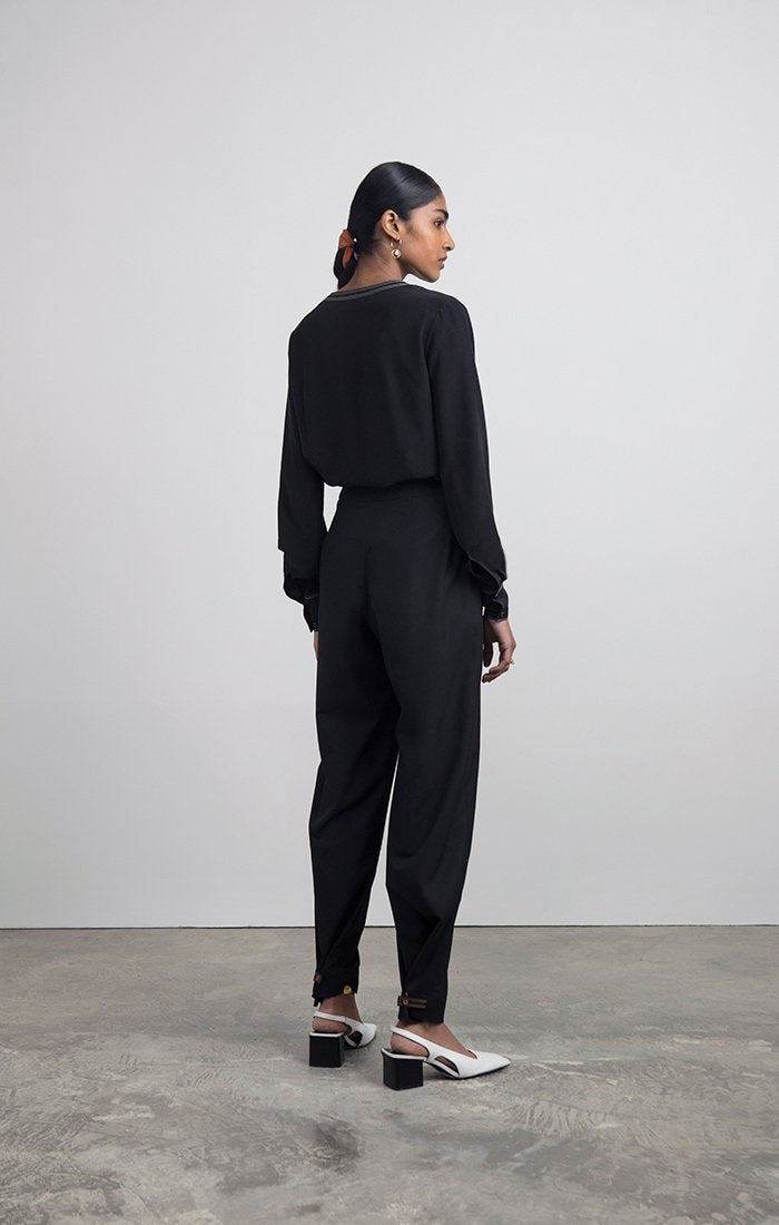 Tailored Trousers with Adjustable Hem