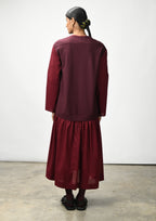 Full sleeves classic midi dress