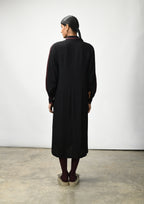 Full sleeves multibinding midi dress
