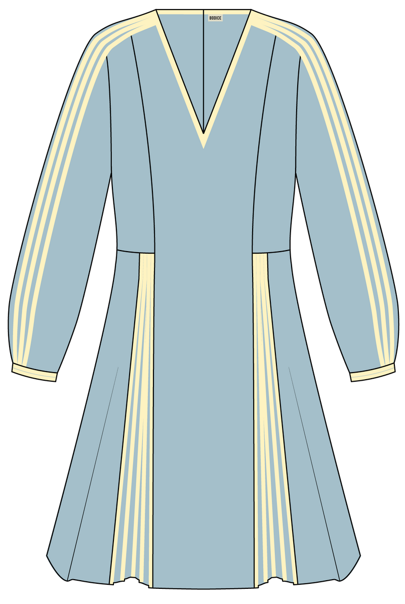 Short A-line Silk Dress