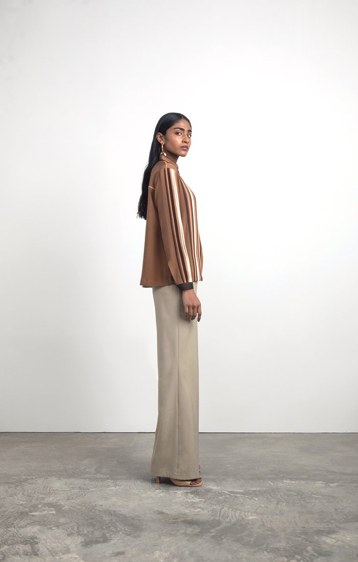 Classic Multi-binding Silk Shirt