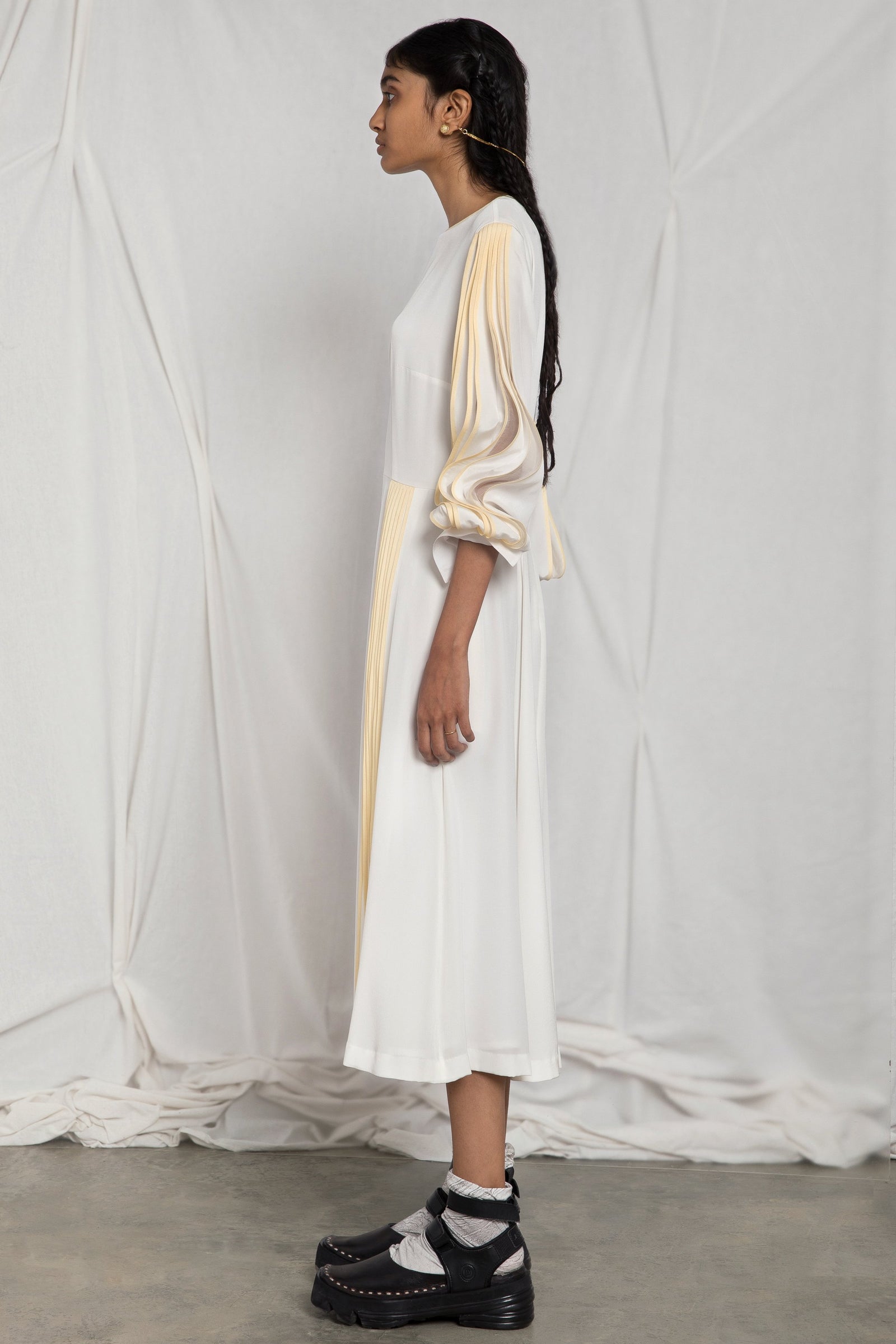 Pleated silk dress – Bodice Studio International