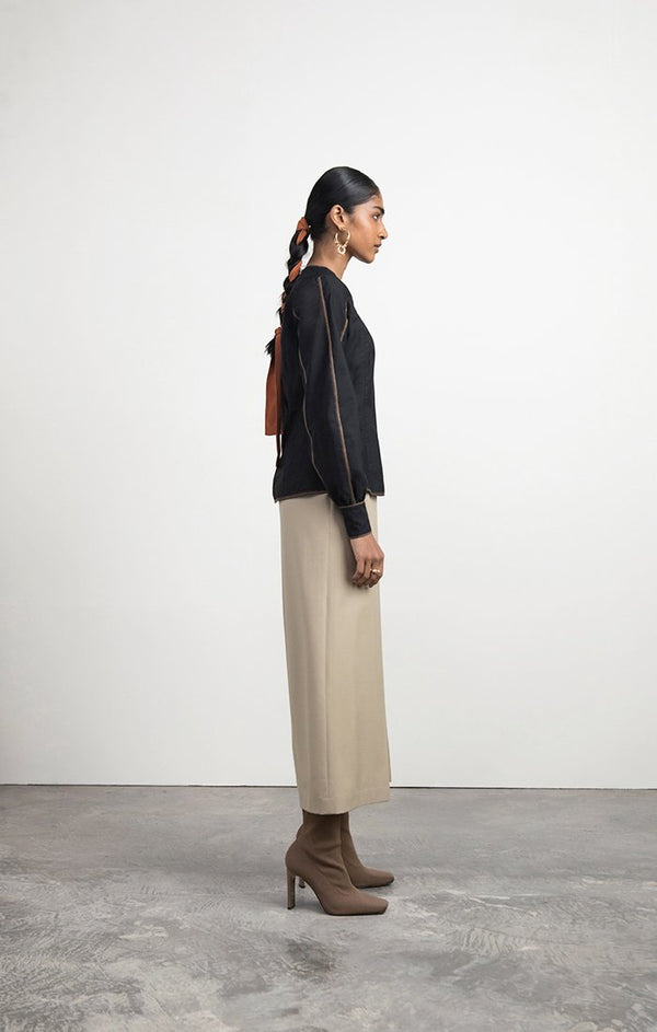 Double Box-pleated Tailored Culottes